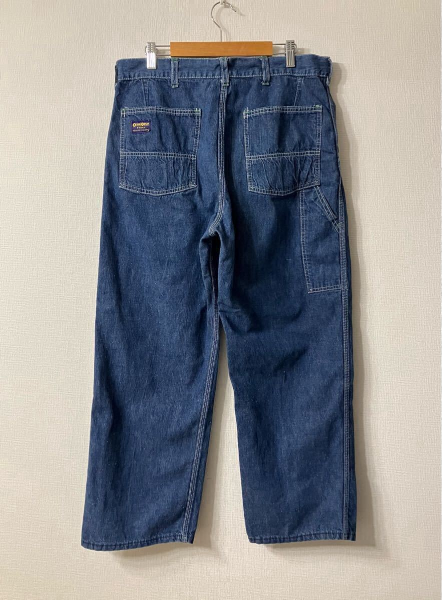 濃紺】50s OSH KOSH デニム ペインターパンツ W34 L28 濃紺】50s OSH KOSH デニム ペインターパンツ W34 L28