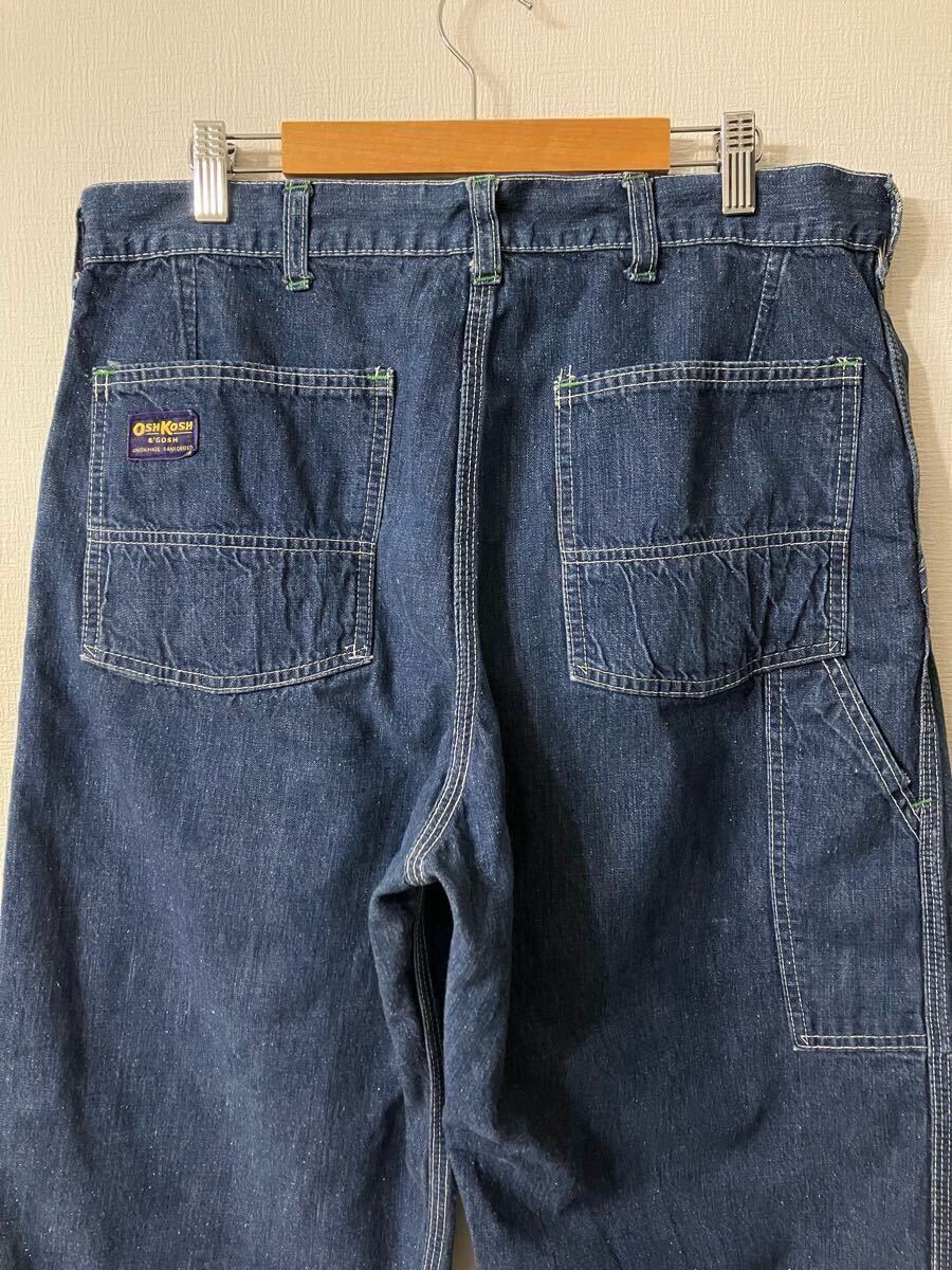 濃紺】50s OSH KOSH デニム ペインターパンツ W34 L28 濃紺】50s OSH KOSH デニム ペインターパンツ W34 L28