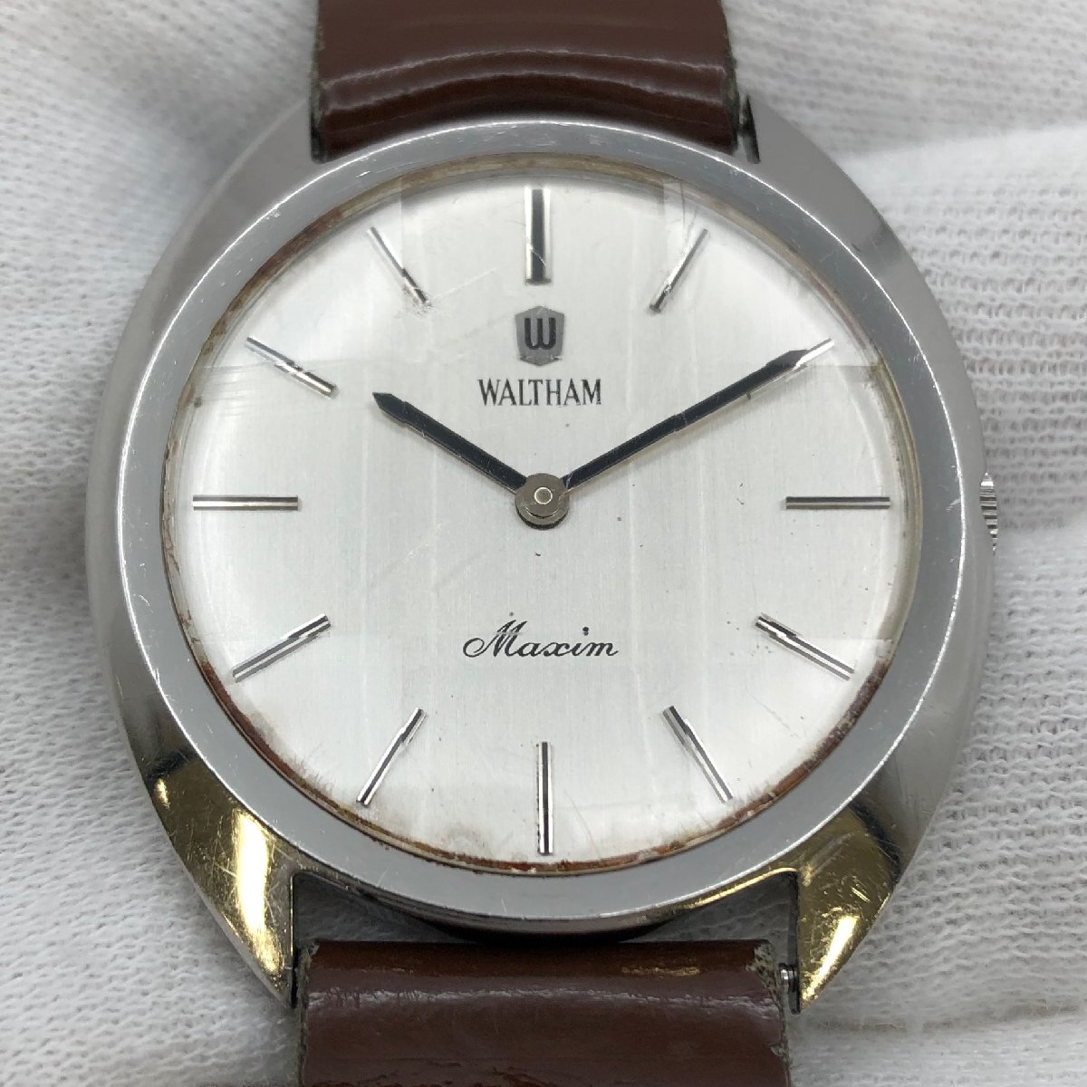 1円~/WALTHAM/ウォルサム/Maxim/マキシム/2針/シルバーカラー 1円~/WALTHAM/ウォルサム/Maxim/マキシム/2針/シルバーカラー