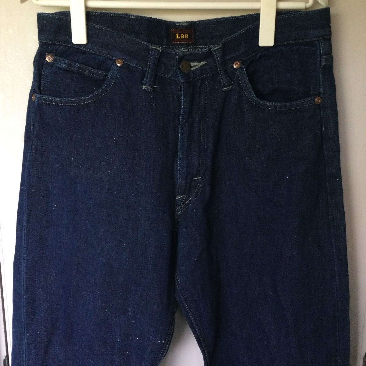 激レア美品◎50'sリーLee 101Z センター緑タグ緑ミミW31ジーンズ日本制復(fù)刻/検リアルマッコイズWAREHOUSE大麻草Lee101Bサイド黃タグUSA制