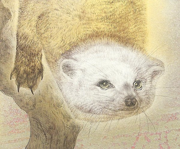 【GLC】下田義寛 「麗日」 日本畫40號(hào)共シール 院展同人 師：巖橋英遠(yuǎn) 総理大臣賞 ◆大作逸品!