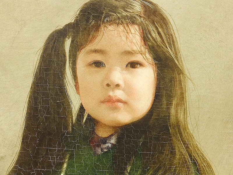 藤井勉「少女」油彩10号 | 絵画買取価格査定