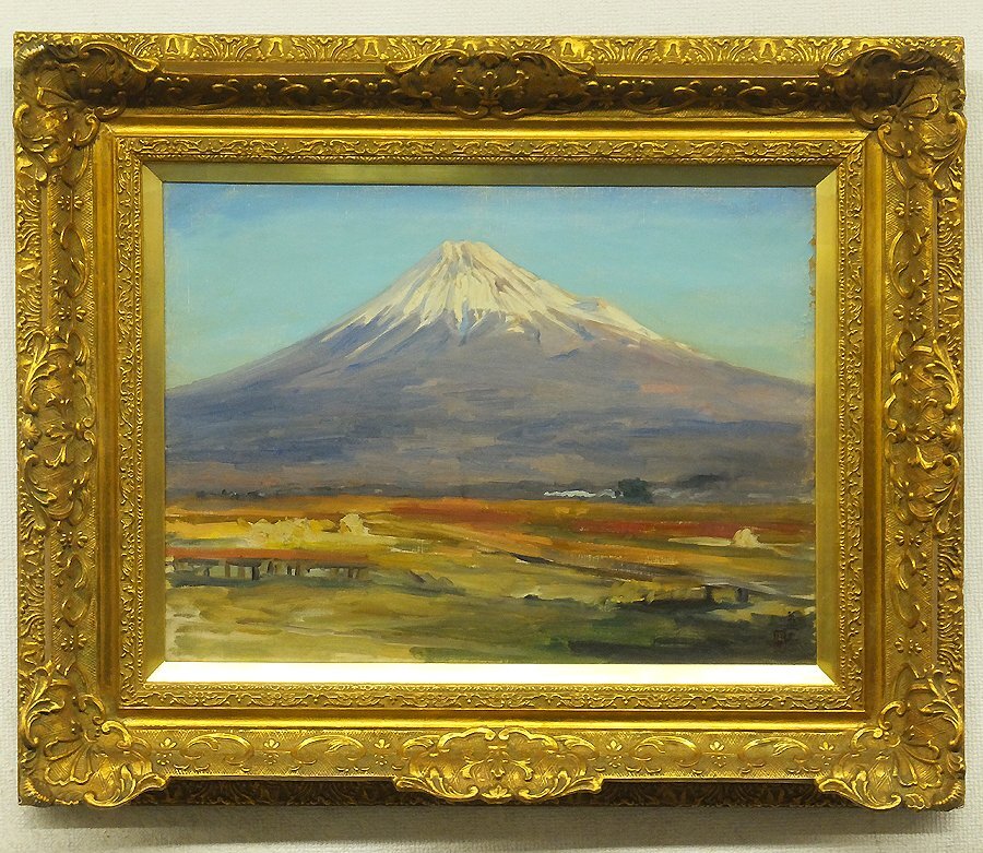 GLC】楢原益太 「富士」 油彩12号◇厚さ12cmの重厚額 文展無鑑査 GLC】楢原益太 「富士」 油彩12号◇厚さ12cmの重厚額 文展無鑑査