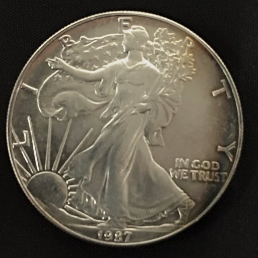 アメリカ リバティコイン 1987年 イーグル 1OZ FINE SILVER ONE アメリカ リバティコイン 1987年 イーグル 1OZ FINE SILVER ONE
