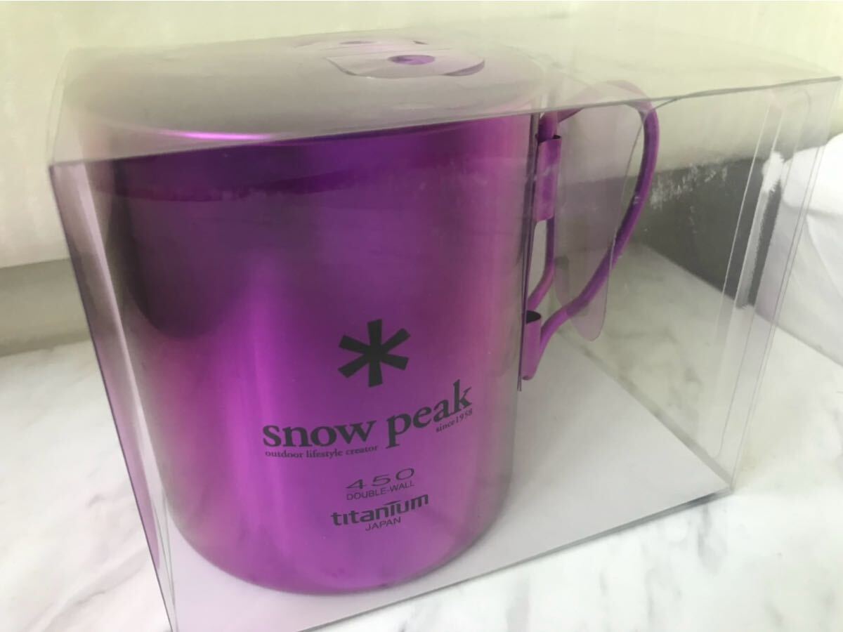 日本未発売 海外限定カラー SNOW PEAK チタンマグ パープル 日本未発売 海外限定カラー SNOW PEAK チタンマグ パープル