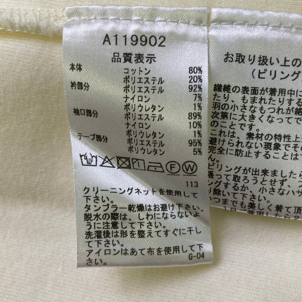ARCHIVIO アルチビオ フリーススウェット ホワイト系 36 [240101410841] ゴルフウェア レディース