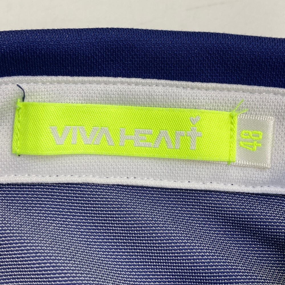 VIVA HEART ビバハート 011-25341 半袖ポロシャツ ブルー系 48 [240101414255] ゴルフウェア メンズ_画像3