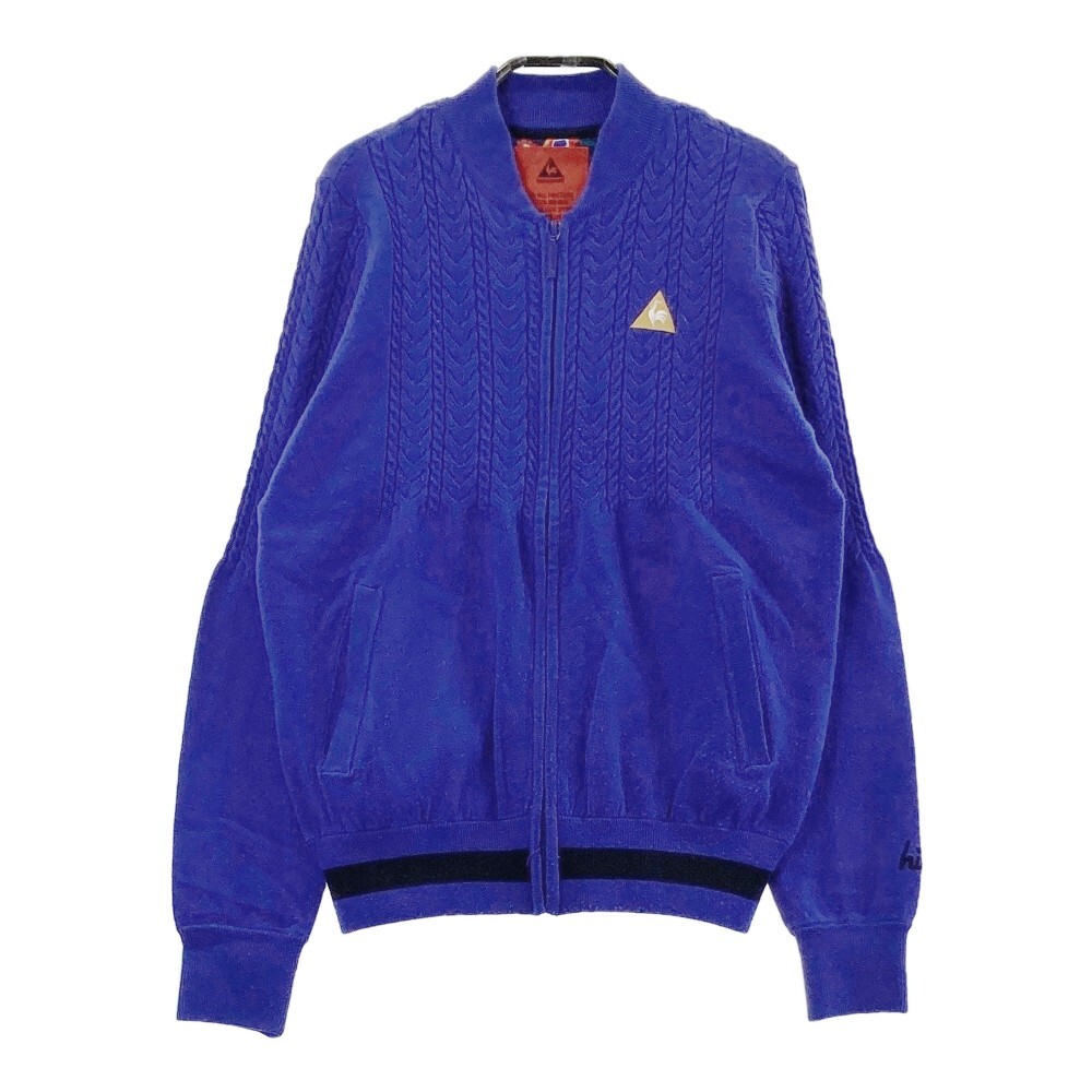 LE COQ GOLF ルコックゴルフ ニット ジップジャケット ブルー系 M [240101424847] ゴルフウェア レディース_画像1
