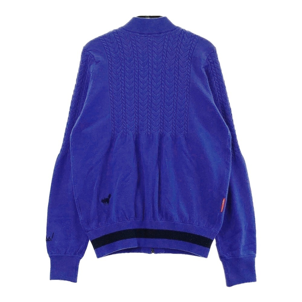 LE COQ GOLF ルコックゴルフ ニット ジップジャケット ブルー系 M [240101424847] ゴルフウェア レディース_画像2
