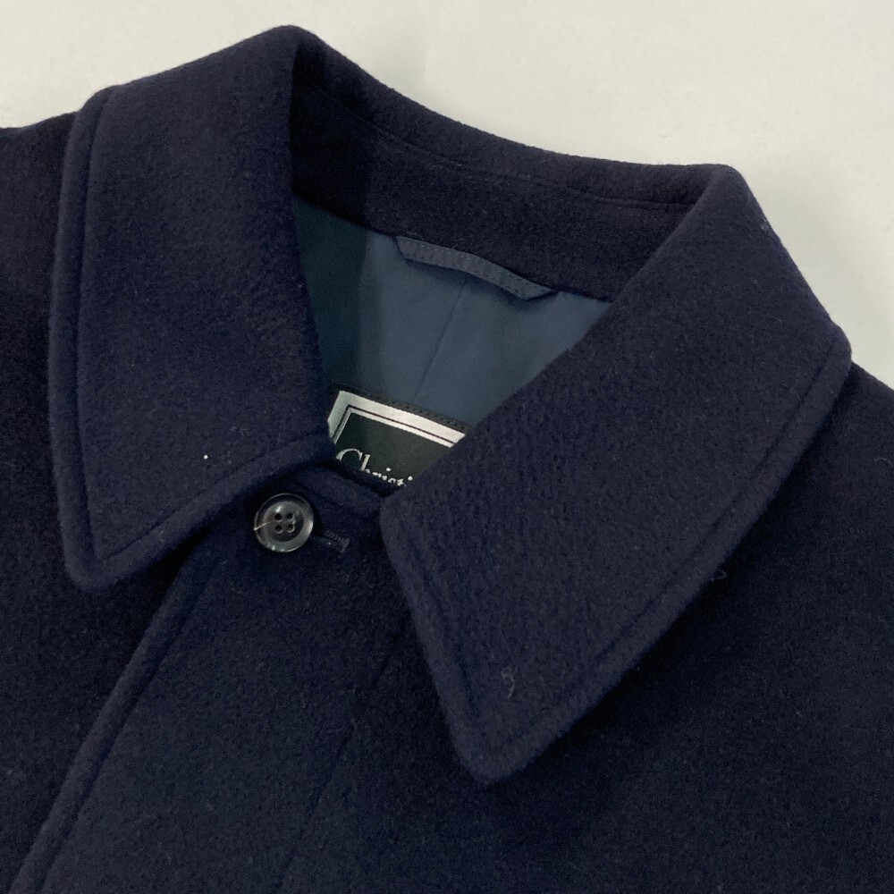 Christian Dior クリスチャン ディオール カシミヤステンカラーコート ネイビー系 S [240101426909] メンズ