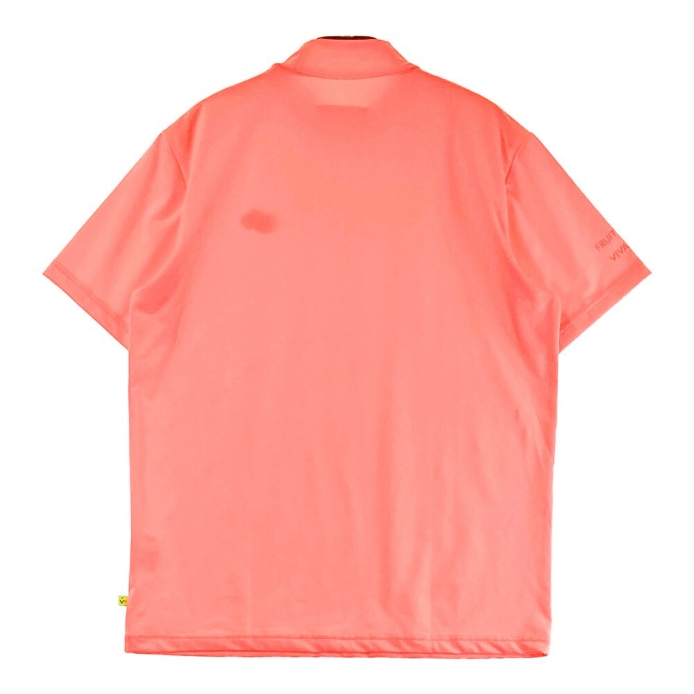 VIVA HEART ビバハート ×Fruit of the Loom ハイネック 半袖Tシャツ オレンジ系 50 [240101423990] ゴルフウェア メンズ_画像2
