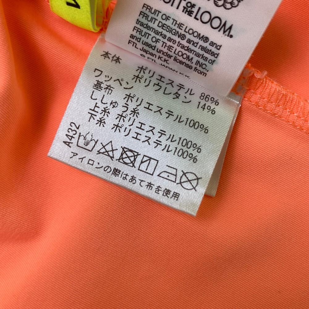 VIVA HEART ビバハート ×Fruit of the Loom ハイネック 半袖Tシャツ オレンジ系 50 [240101423990] ゴルフウェア メンズ_画像5