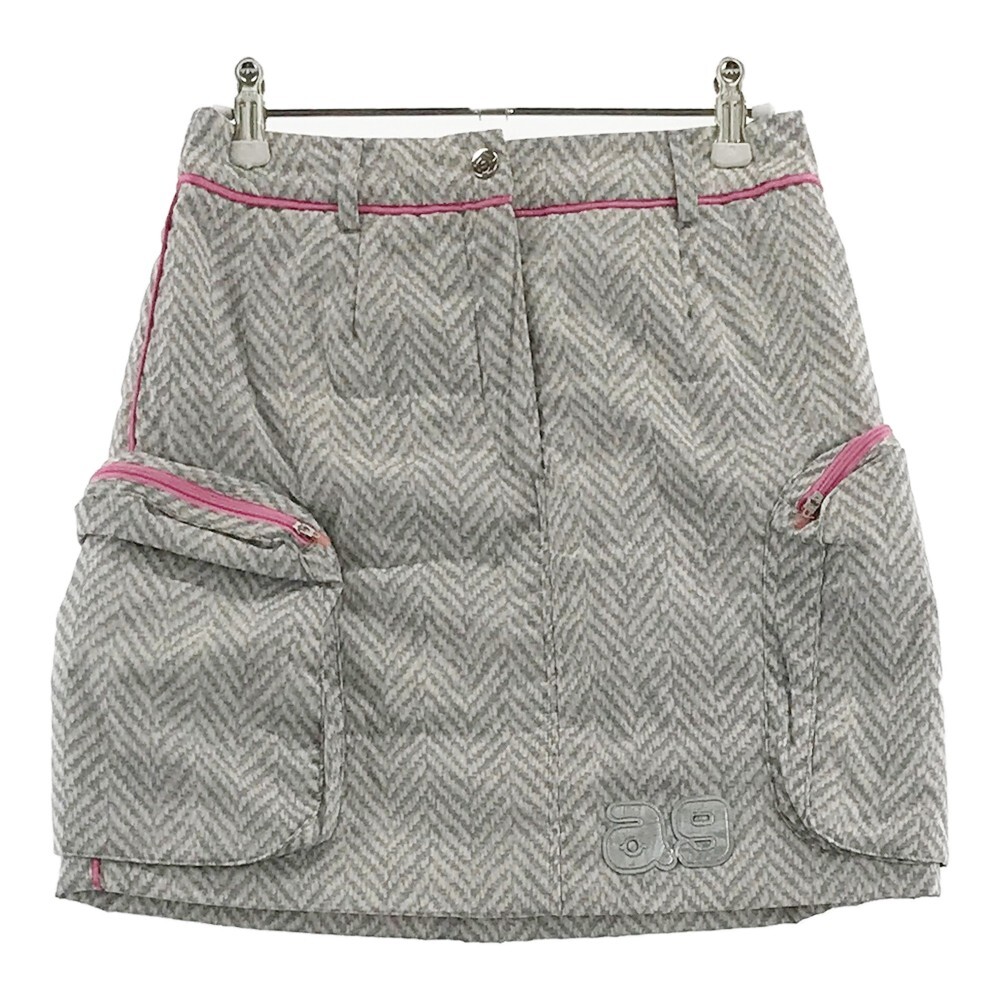 《美品》PRADA(プラダ)ナイロン リュック バックパック ARCHIVIO アルチビオ 中綿スカート ヘリンボーン グレー系 36