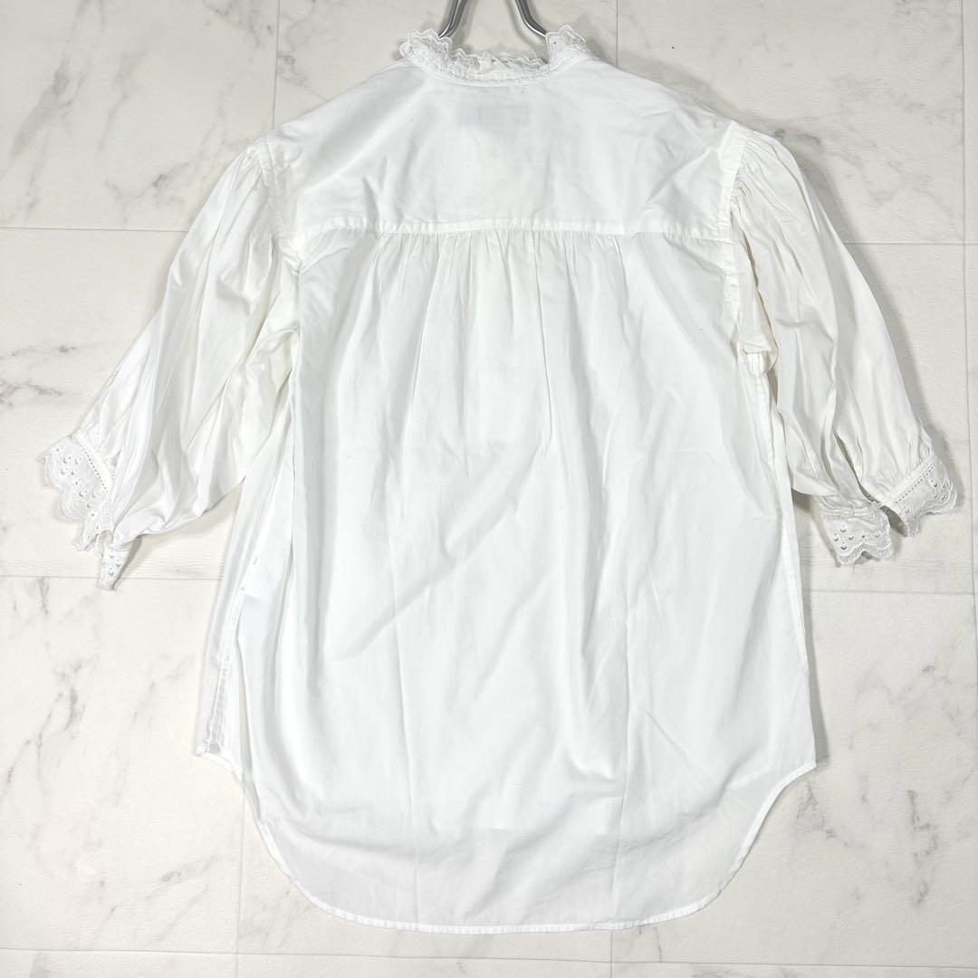 美品】POLO RALPH LAUREN ポロラルフローレン ブラウス フリル 美品】POLO RALPH LAUREN ポロラルフローレン ブラウス フリル