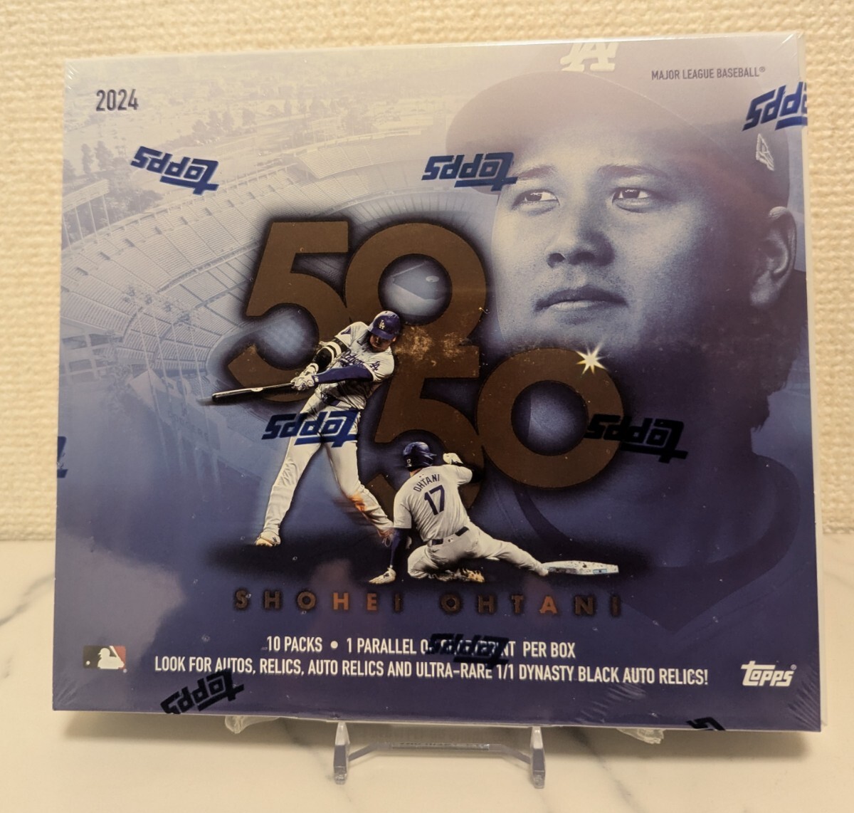 MLB 2024 Topps 大谷翔平 50-50 10パック入りボックス 新品未 MLB 2024 Topps 大谷翔平 50-50 10パック入りボックス 新品未
