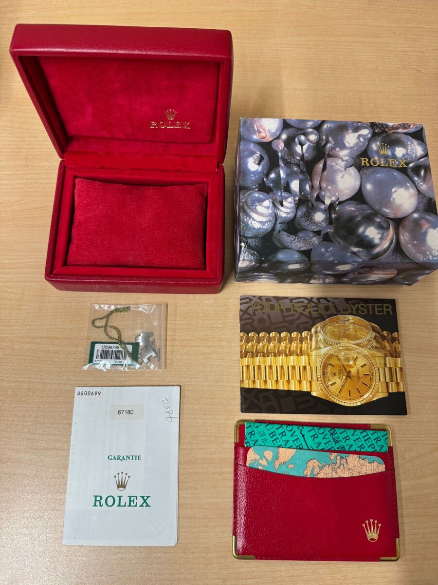 美品 純正 ROLEX ロレックス 67180 保証書 U番 2コマ 美品 純正 ROLEX ロレックス 67180 保証書 U番 2コマ
