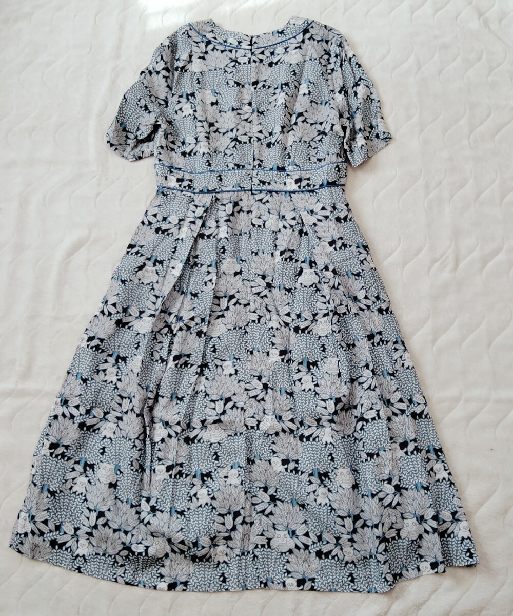 PAUL&JOE SISTER フランス製生地 フレアーワンピース ネコと PAUL&JOE SISTER フランス製生地 フレアーワンピース ネコと