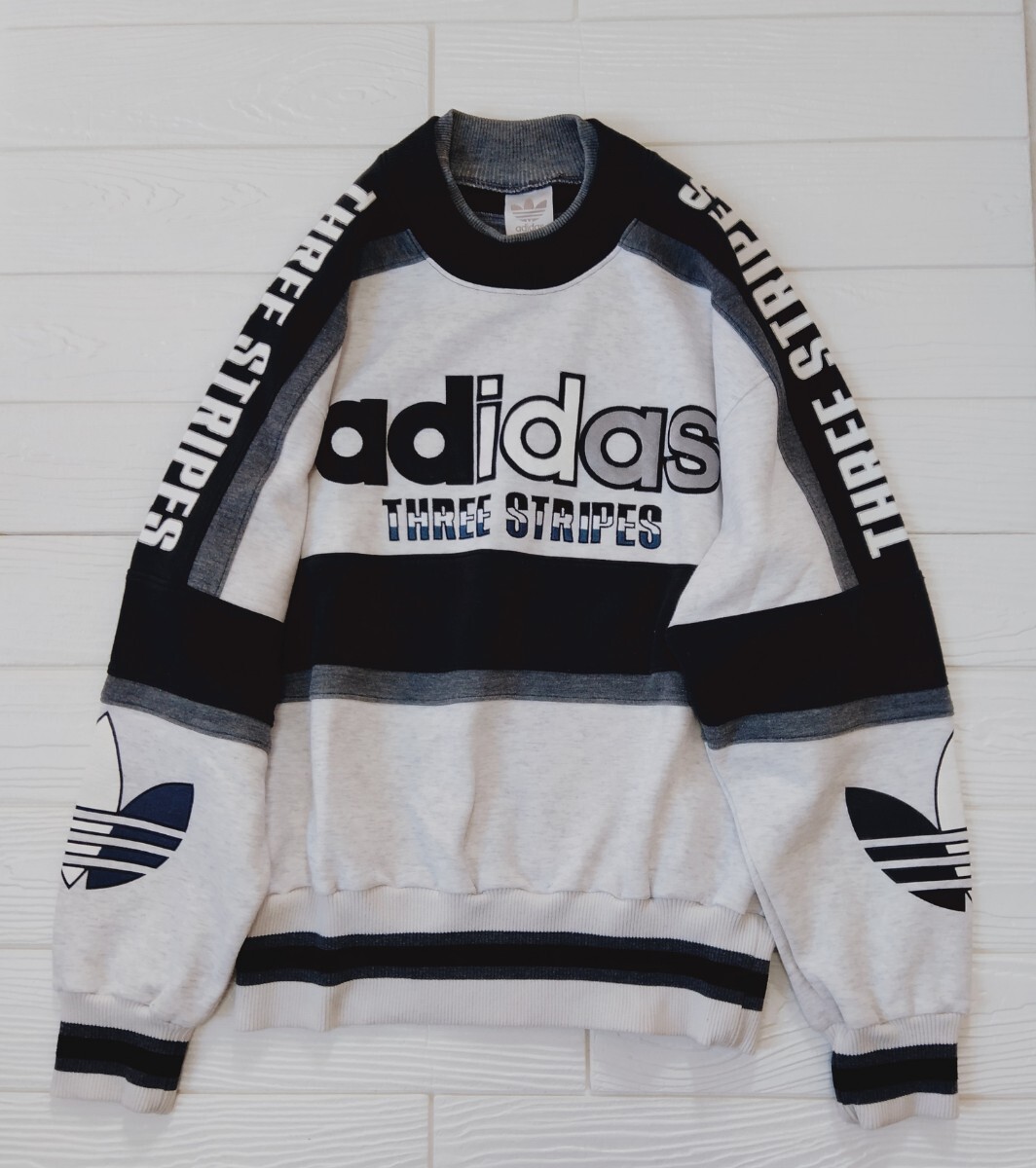 adidas アディダス スウェット THREE STRIPES トレフォイル adidas アディダス スウェット THREE STRIPES トレフォイル
