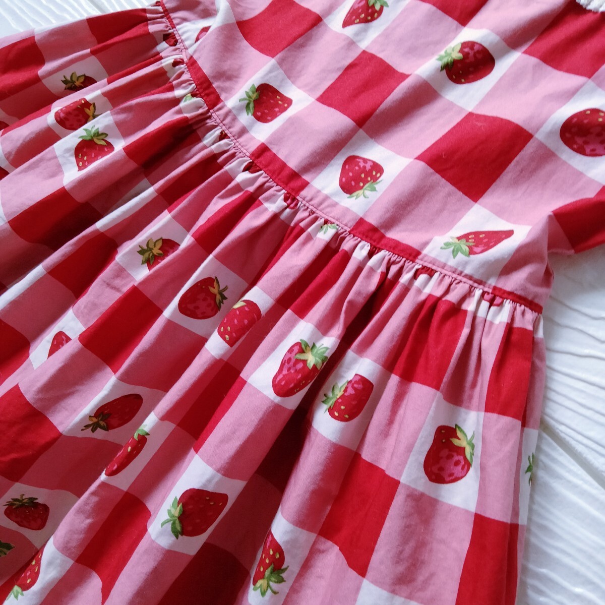 ShirleyTemple シャーリーテンプル ブロックいちご ワンピース ShirleyTemple シャーリーテンプル ブロックいちご ワンピース