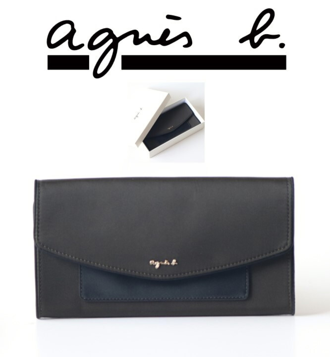 19 800円新品訳箱付き【agnes b アニエスベー】フラップ長財布 19 800円新品訳箱付き【agnes b アニエスベー】フラップ長財布