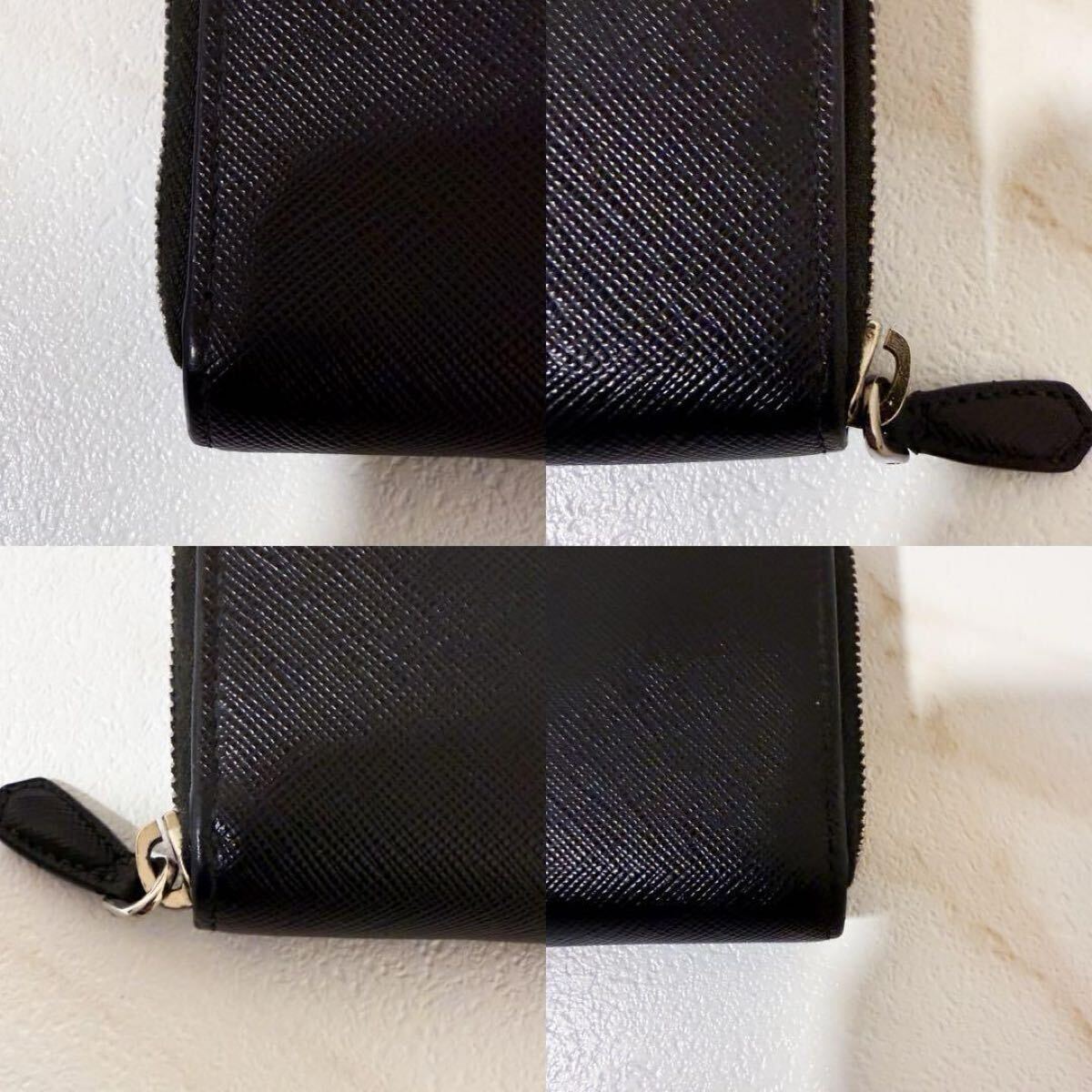 RFID搭載/希少/極美品】 PRADA プラダ 三角ロゴ サフィアーノ RFID搭載/希少/極美品】 PRADA プラダ 三角ロゴ サフィアーノ