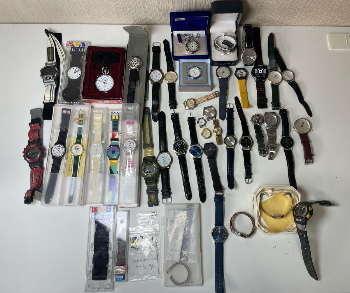ジャンク含む腕時計 まとめ売り約40個|Swatch/G-SHOCK ジャンク含む腕時計 まとめ売り約40個|Swatch/G-SHOCK