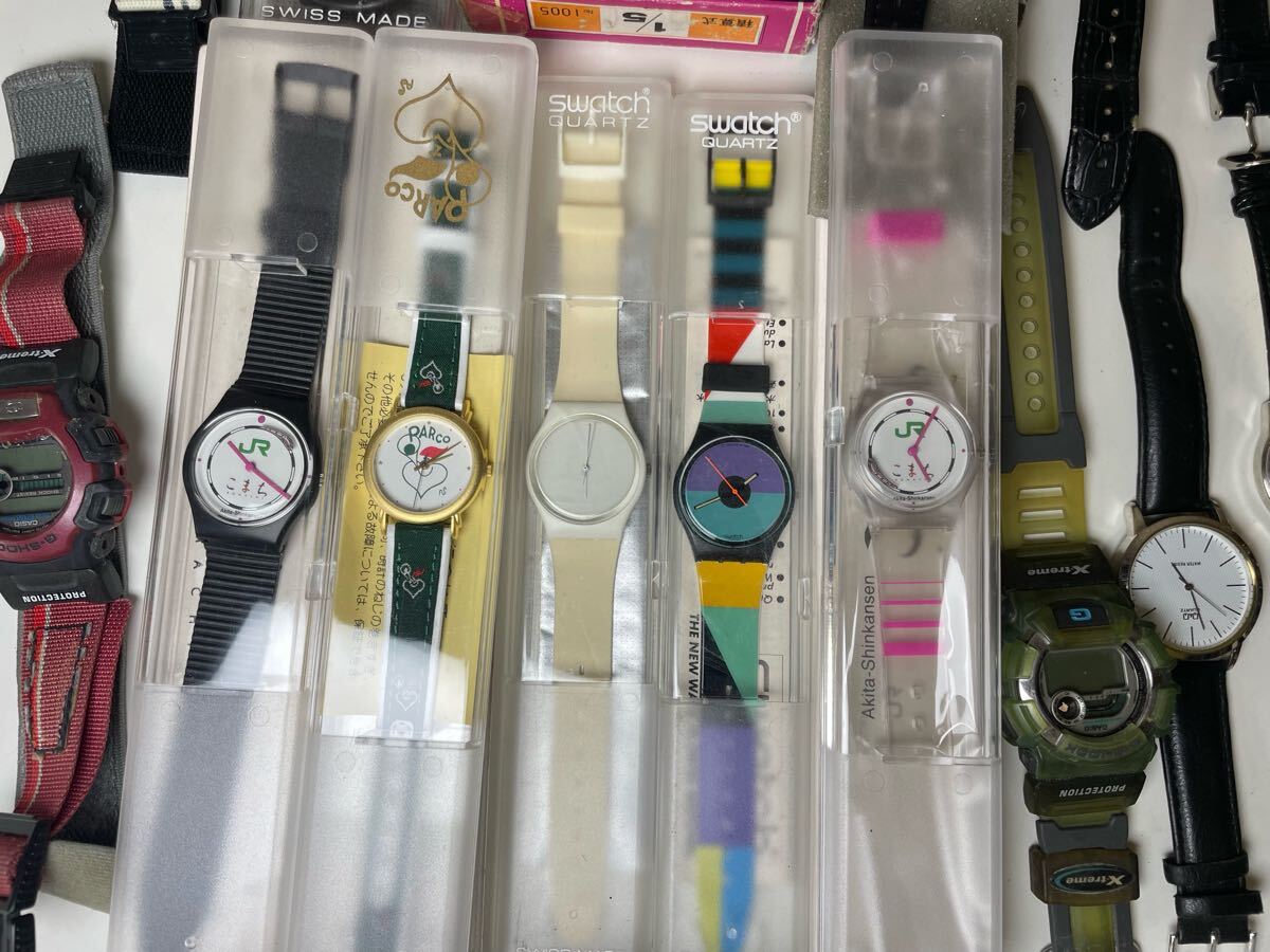 ジャンク含む腕時計 まとめ売り約40個|Swatch/G-SHOCK ジャンク含む腕時計 まとめ売り約40個|Swatch/G-SHOCK