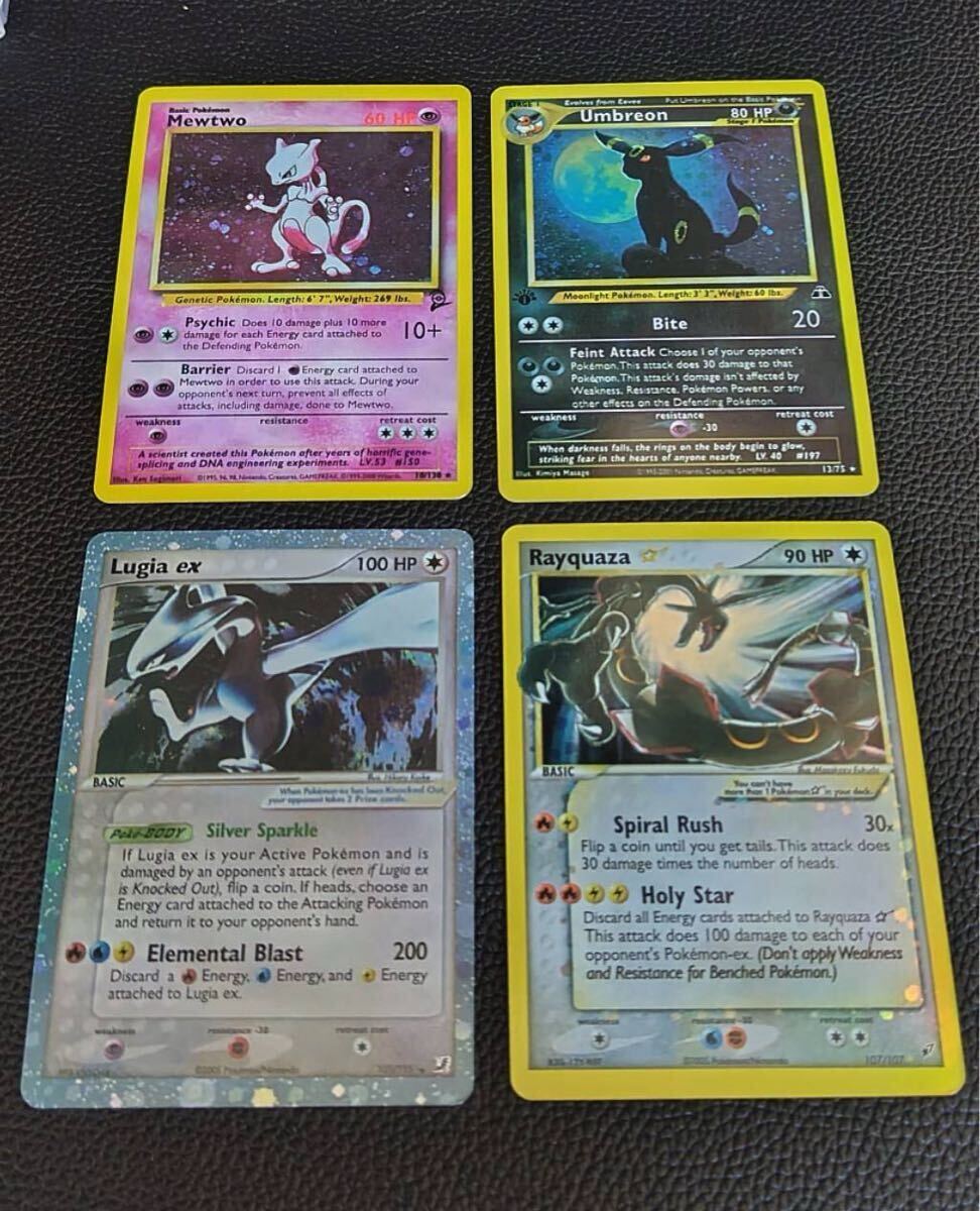 ポケモンカード 英語版 Mewtwo Umbreon Lugia ex Rayquaza 4枚 ポケモンカード 英語版 Mewtwo Umbreon Lugia ex Rayquaza 4枚