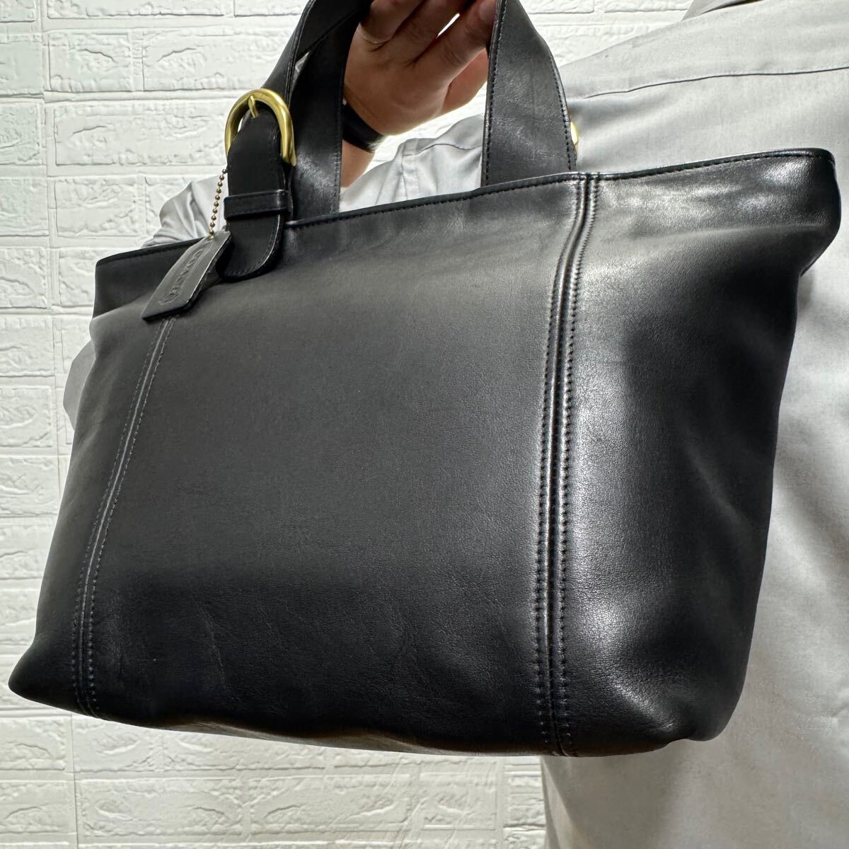 美品/A4収納◎ コーチ COACH メンズ レザー 本革 トートバッグ 美品/A4収納◎ コーチ COACH メンズ レザー 本革 トートバッグ