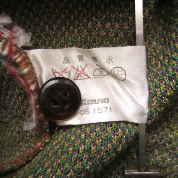 美品　Axy MIZUNO★　ジャガード　総柄　半袖ポロシャツ　M_画像7