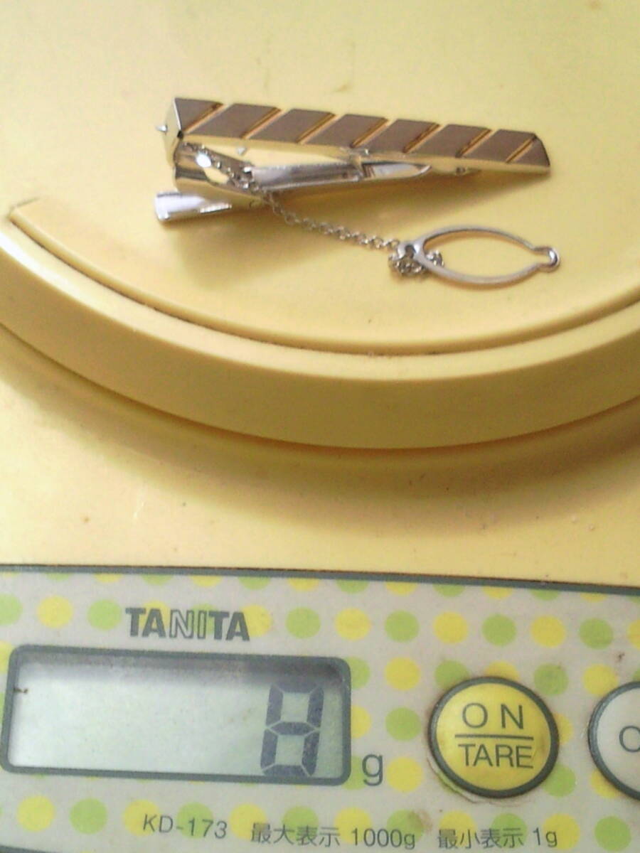 銀8g 銀製シルバーネクタイピン SILVER刻印有タイピン 昭和 銀8g 銀製シルバーネクタイピン SILVER刻印有タイピン 昭和