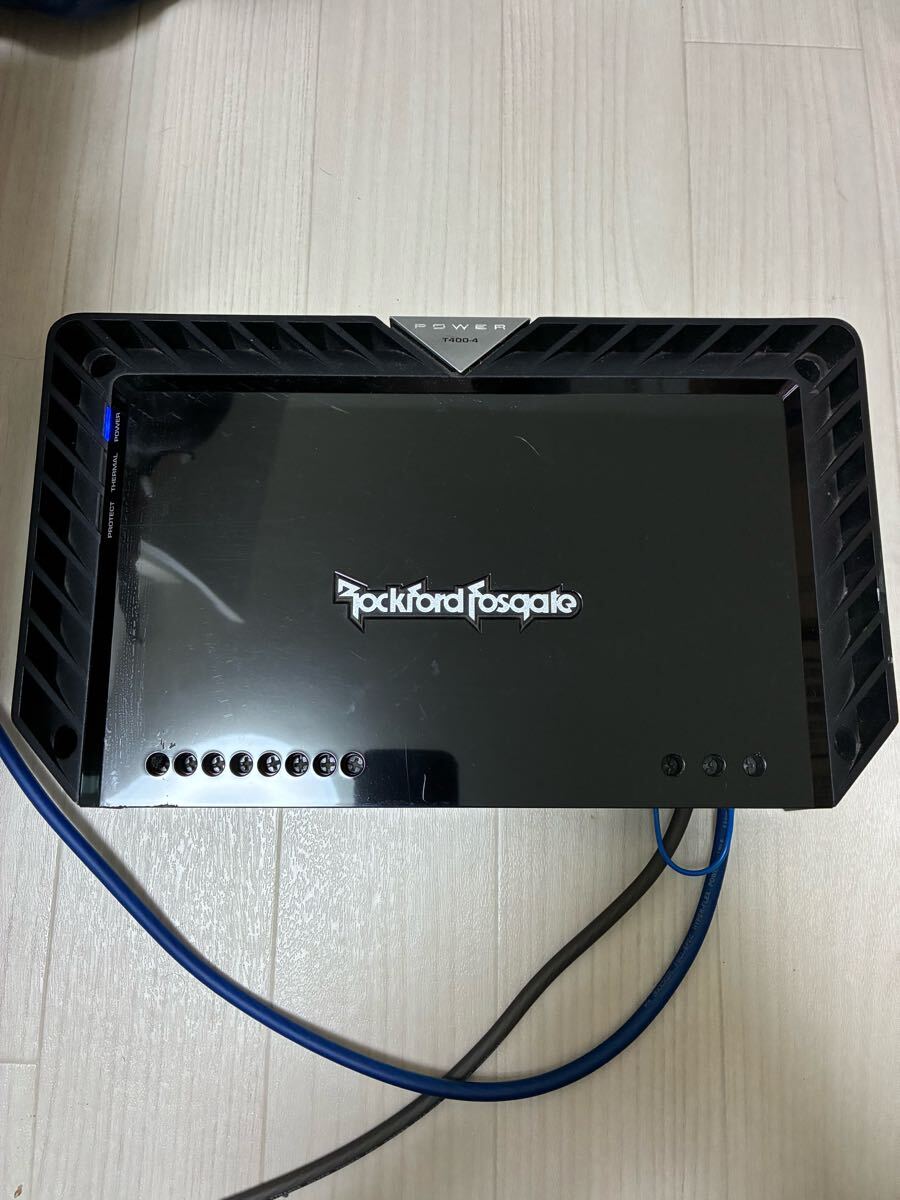 ロックフォードRockford T400-4 パワーアンプ 定価150000円 中古 通電確認OK 大人気モデル 検》kicker helix MTX DIATONE carrozzeria
