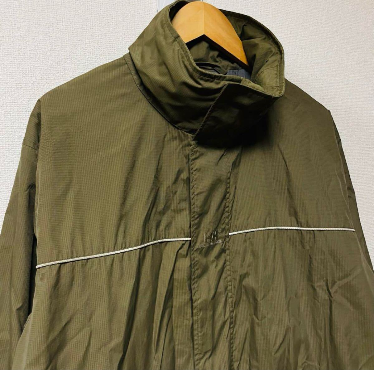 HELLYHANSEN ヘリーハンセン　アウトドア　ジャケット　ナイロン　カーキ　メンズ　M