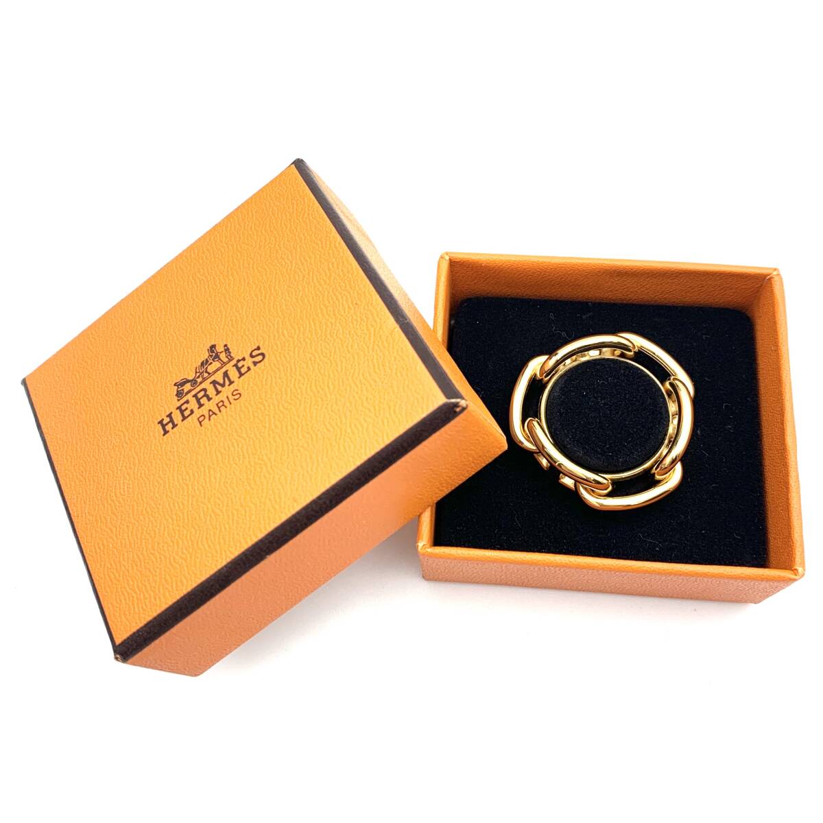 1000円スタート】HERMES エルメス スカーフリング 1000円スタート】HERMES エルメス スカーフリング