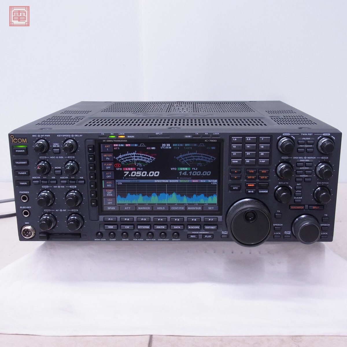 アイコム IC-7800 HF帯/50MHz 200W 取説付 ICOM【SE(固定)|売買 アイコム IC-7800 HF帯/50MHz 200W 取説付 ICOM【SE(固定)|売買