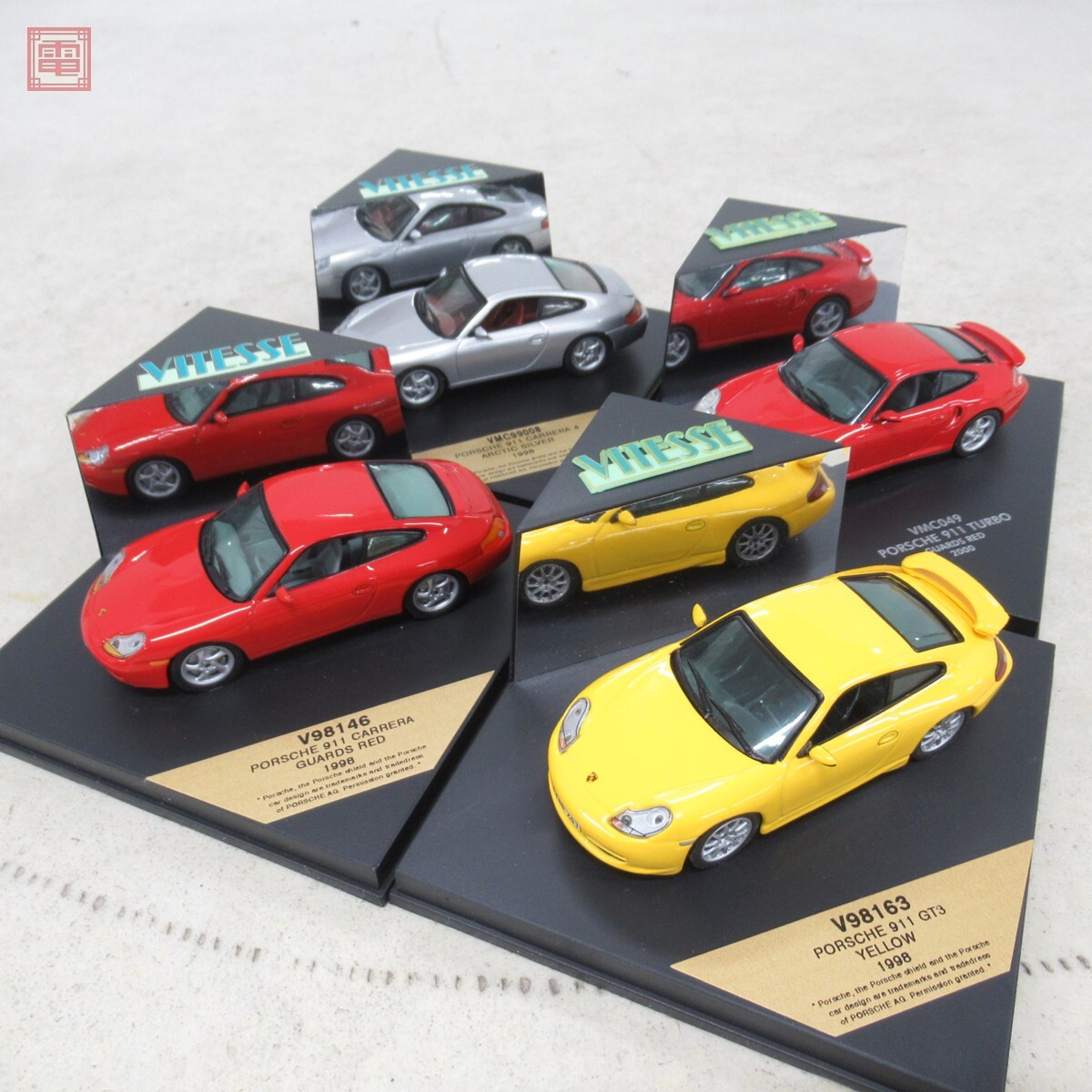 ビテス 1/43 ポルシェ 911 カレラ/ターボ/GT3 まとめ4点セット ビテス 1/43 ポルシェ 911 カレラ/ターボ/GT3 まとめ4点セット