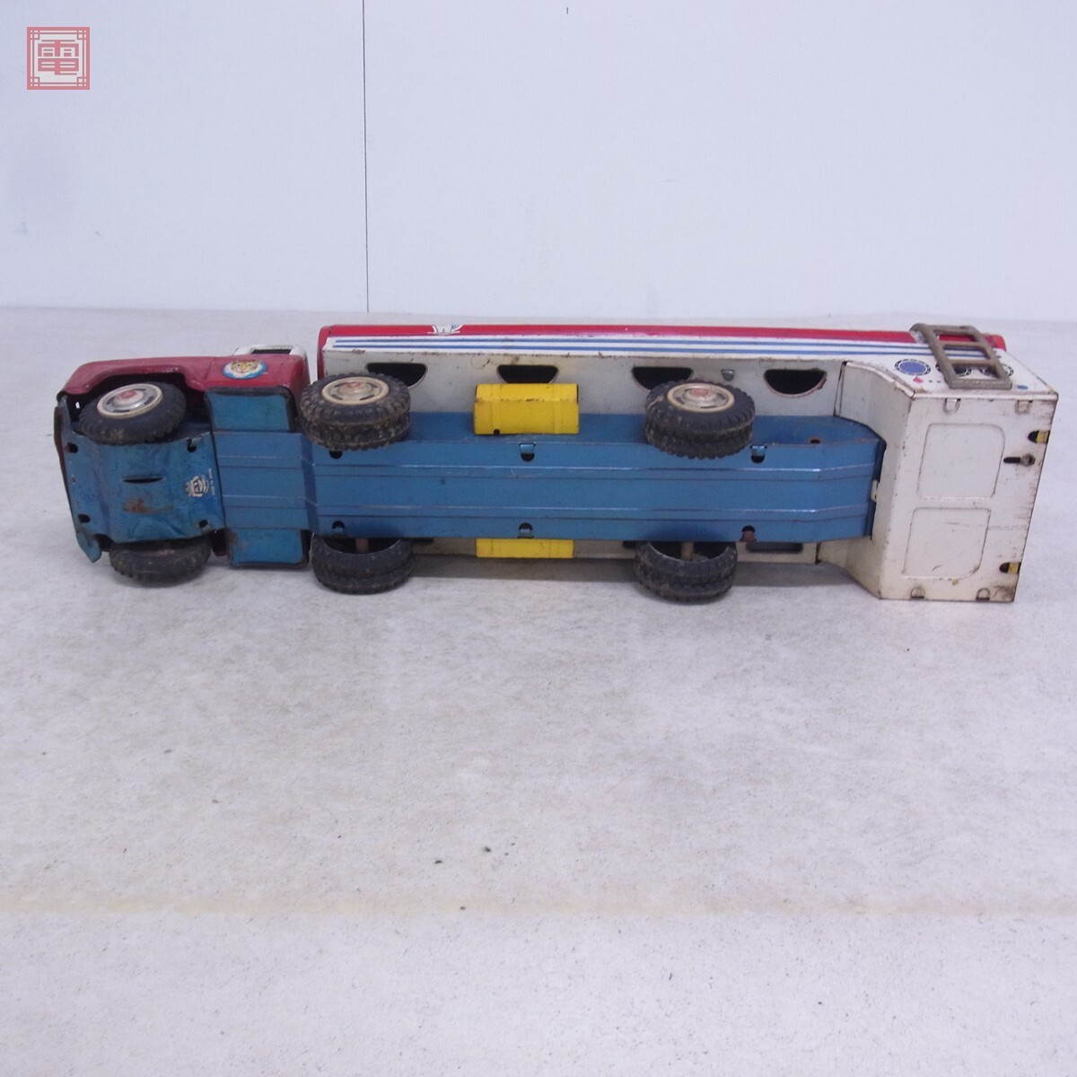 ジャンク 浅草玩具 ブリキ製 ESSO トレーラートラック 日本製 ジャンク 浅草玩具 ブリキ製 ESSO トレーラートラック 日本製