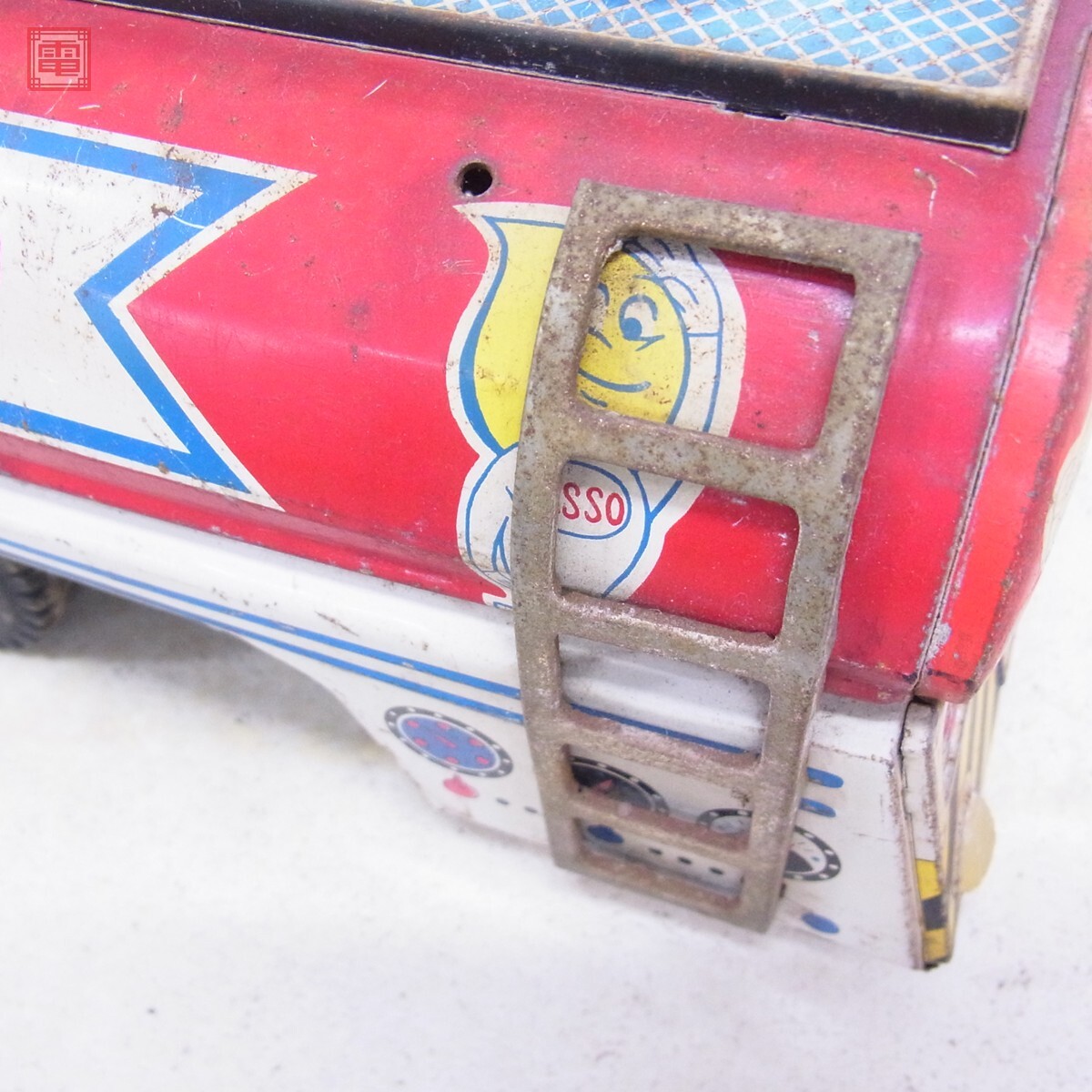 ジャンク 浅草玩具 ブリキ製 ESSO トレーラートラック 日本製 ジャンク 浅草玩具 ブリキ製 ESSO トレーラートラック 日本製