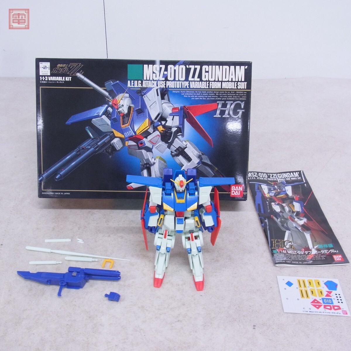 組立済 バンダイ HG 1/144 MSZ-010 ダブルゼータガンダム 旧 組立済 バンダイ HG 1/144 MSZ-010 ダブルゼータガンダム 旧