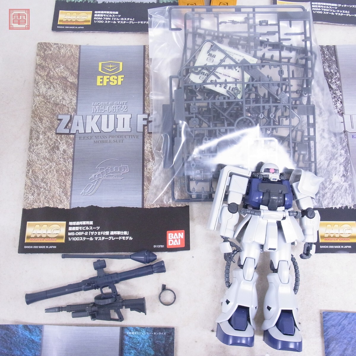 ジャンク 組立済 バンダイ MG 1/100 ジム・カスタム/ザクIIF2型 ジャンク 組立済 バンダイ MG 1/100 ジム・カスタム/ザクIIF2型