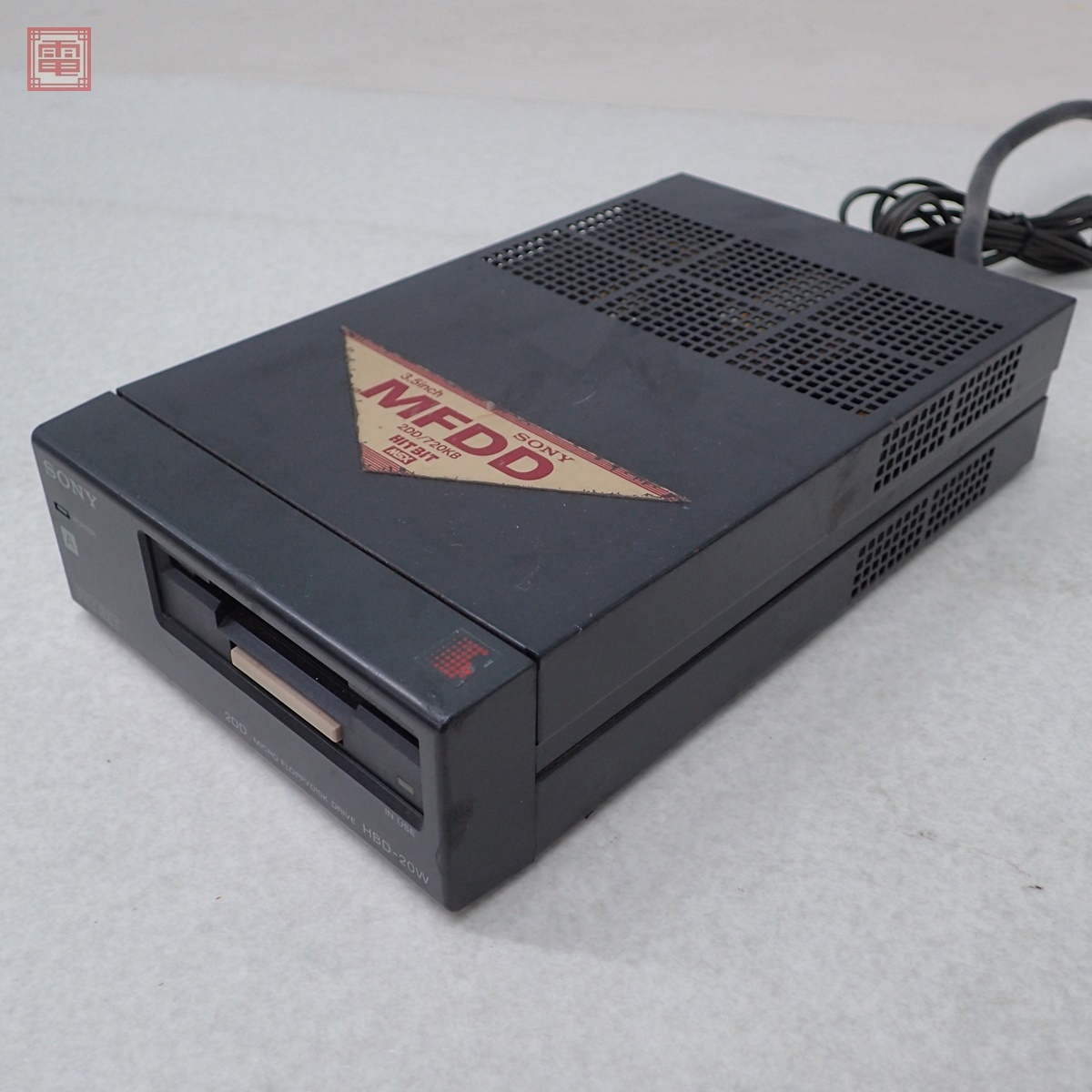 SONY MSX マイクロフロッピーディスクドライブ HBD-20W HITBIT SONY MSX マイクロフロッピーディスクドライブ HBD-20W HITBIT