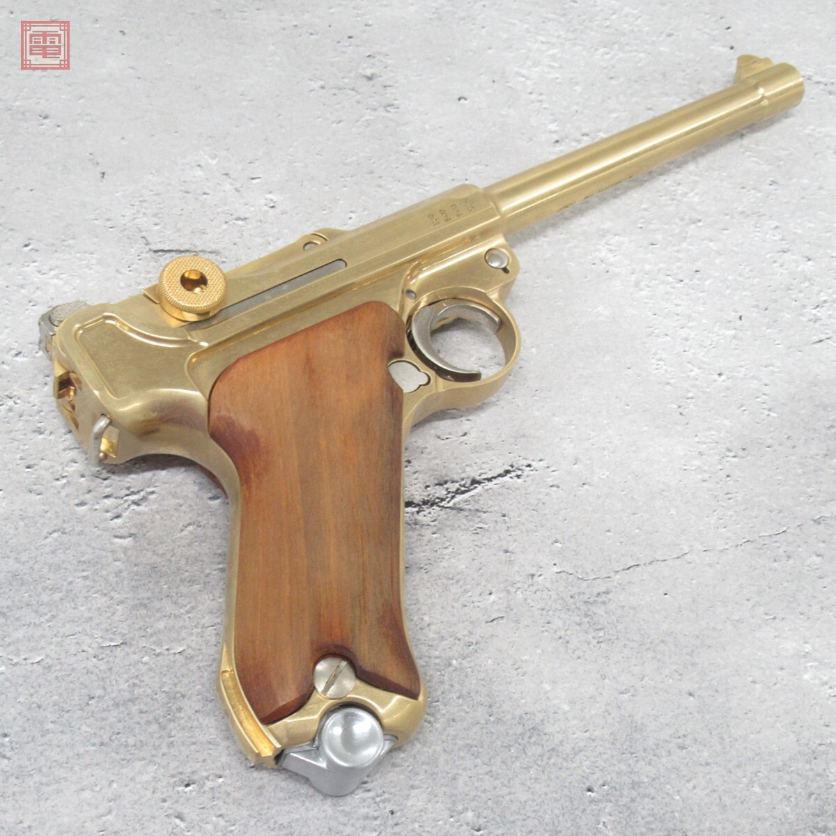マルシン 金属製モデルガン ルガー P08 P-08 6インチ 22KGP マルシン 金属製モデルガン ルガー P08 P-08 6インチ 22KGP