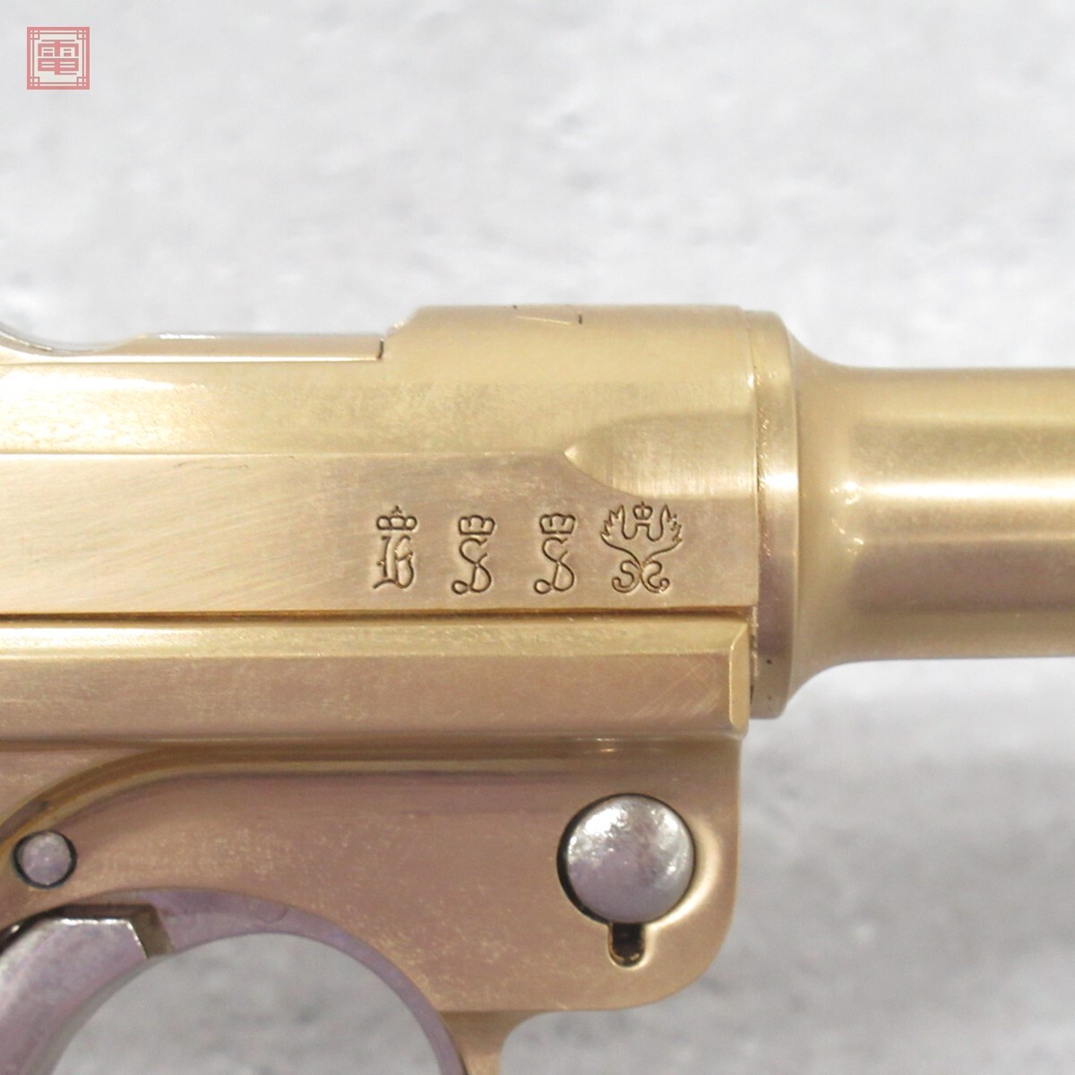 マルシン 金属製モデルガン ルガー P08 P-08 6インチ 22KGP マルシン 金属製モデルガン ルガー P08 P-08 6インチ 22KGP