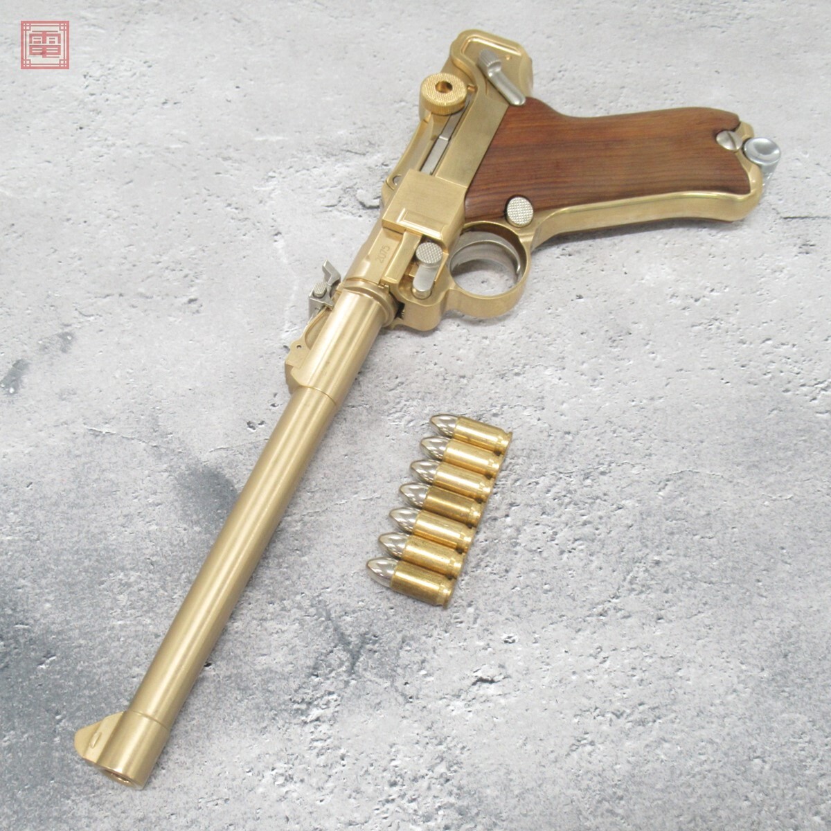 マルシン 金属製モデルガン ルガー P08 P-08 8インチ 22KGP マルシン 金属製モデルガン ルガー P08 P-08 8インチ 22KGP