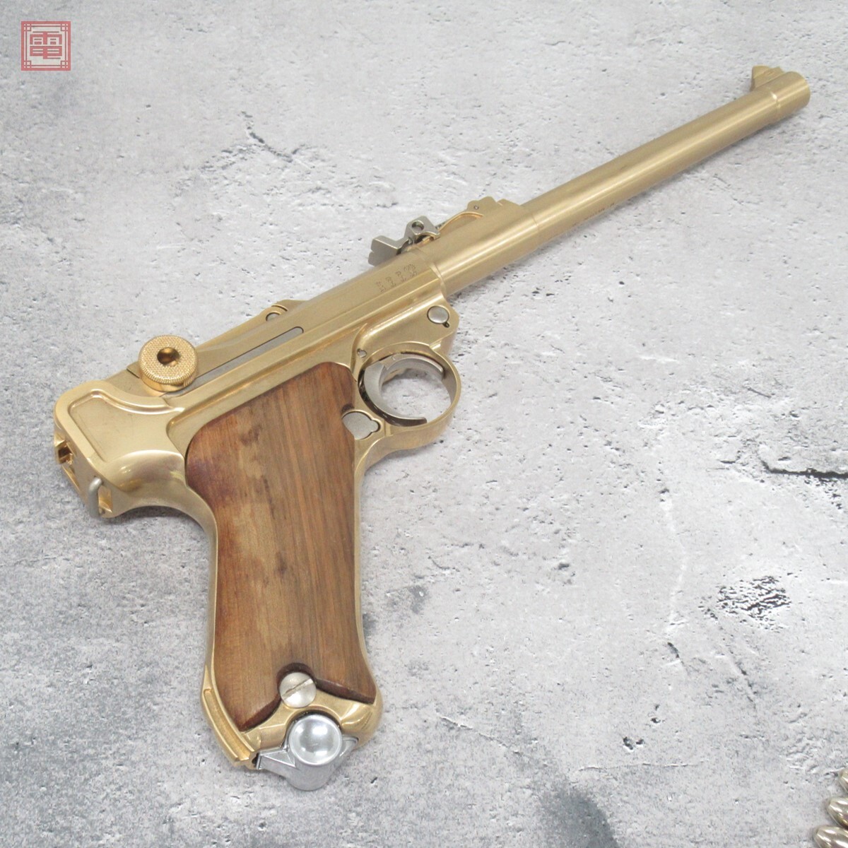 マルシン 金属製モデルガン ルガー P08 P-08 8インチ 22KGP マルシン 金属製モデルガン ルガー P08 P-08 8インチ 22KGP