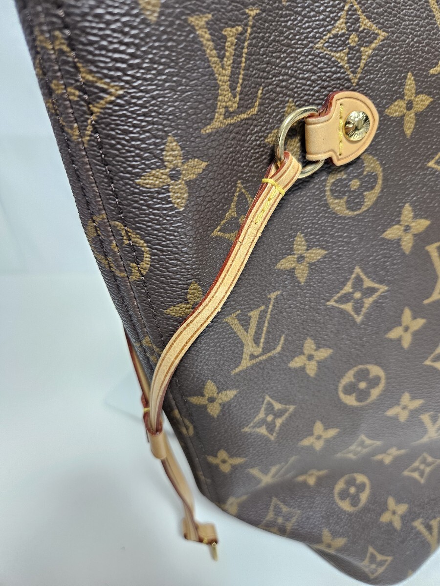 美品 LOUIS VUITTON ルイヴィトン ネヴァーフル MM モノグラム トートバッグ ショルダーバッグ 正規_画像6