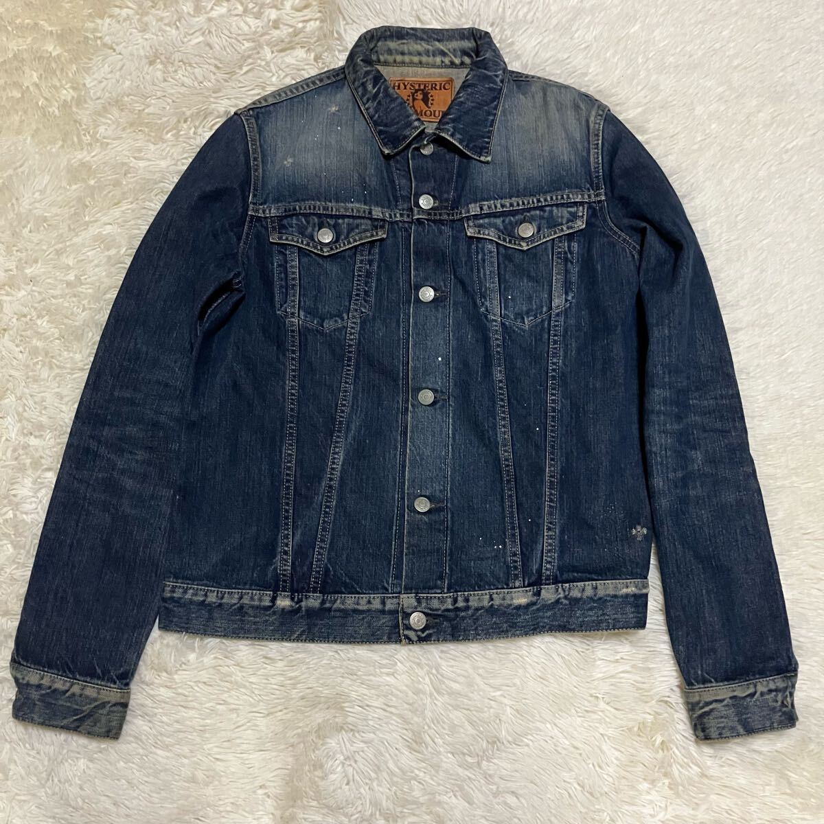 希少Lサイズ　ヒステリックグラマー　ユーズド加工　デニム　ジャケット