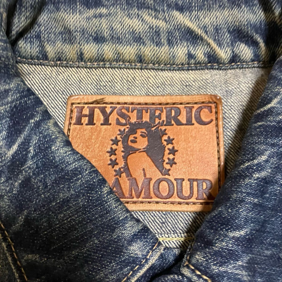希少Lサイズ　ヒステリックグラマー　ユーズド加工　デニム　ジャケット