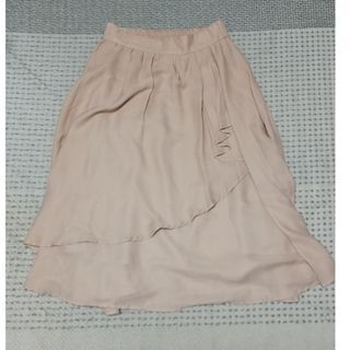 アラマンダ フリルスカート ピンクベージュ ベージュピンク M_画像1