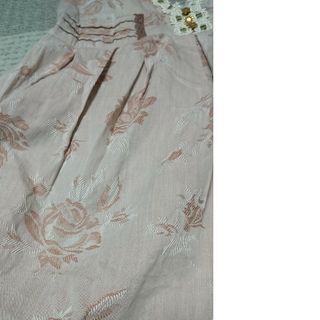 axes femme 花柄 ピンク ワンピース アクシーズファム　裾レース_画像3